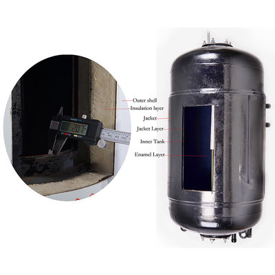 Dia 500mm Jacket Heat Exchange Napędzany energią słoneczną Zaliczanie ciepłej wody cylinder pionowy zbiornik wody napędzany energią słoneczną